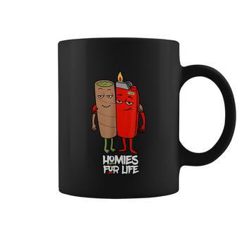 Funny Homies For Life Weed Coffee Mug - Monsterry