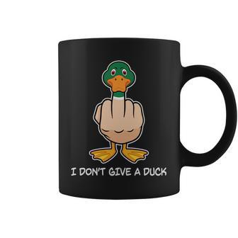 Funny I Dont Give A Duck Tshirt Coffee Mug - Monsterry