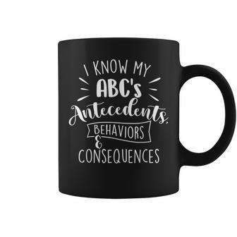 Funny I Know My Abcs Behavior Analyst Therapist Rbt Aba Coffee Mug - Thegiftio UK