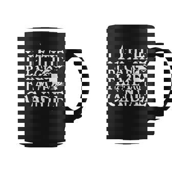 Funny I Lit The Black Flame Candle Halloween Coffee Mug - Thegiftio