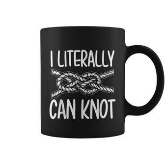 Funny I Literally Can Knot Scouting Knotting Camping Hiking Coffee Mug - Monsterry