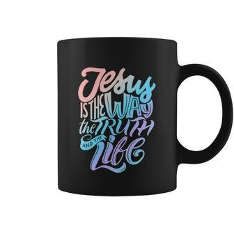 Funny Jesus Way Truth And Life Christian Bible Coffee Mug - Monsterry