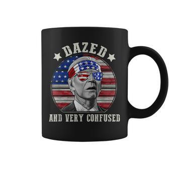 Funny Joe Biden Dazed And Very Confused 4Th Of July 2022 V2 Coffee Mug - Seseable