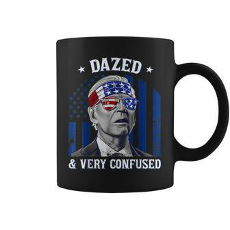 Funny Joe Biden Dazed And Very Confused 4Th Of July 2022 V3 Coffee Mug - Seseable