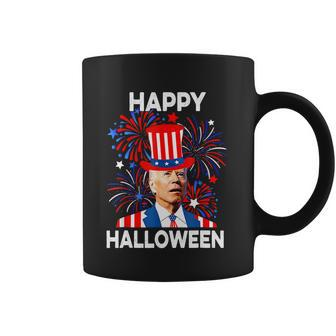 Funny Joe Biden Happy Halloween Confused For 4Th Of July Coffee Mug - Monsterry DE