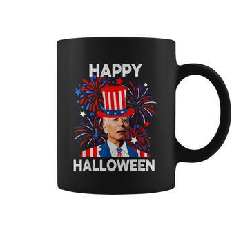 Funny Joe Biden Happy Halloween Confused For 4Th Of July V2 Coffee Mug - Monsterry CA