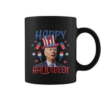 Funny Joe Biden Happy Halloween For Fourth Of July V3 Coffee Mug - Monsterry