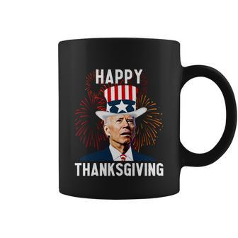 Funny Joe Biden Happy Thanksgiving For 4Th Of July Coffee Mug - Monsterry