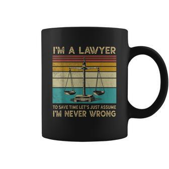 Funny Lawyer - Im A Lawyer Im Never Wrong Coffee Mug - Thegiftio UK