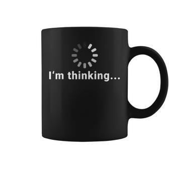 Funny Loading Meme It Outfits Im Thinking Coffee Mug - Thegiftio UK