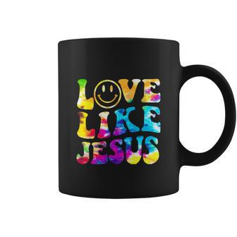 Funny Love Like Jesus Tie Dye Faith Christian Jesus Coffee Mug - Thegiftio UK