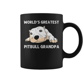 Funny Pitbull Gift For Grandpa Men Canine Dog Puppy Animal Coffee Mug - Thegiftio UK