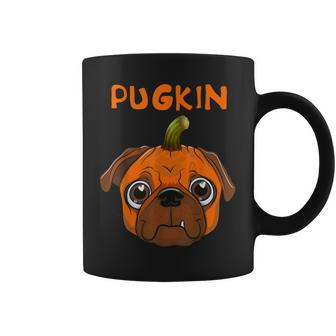 Funny Pugkin Pug Pumpkin Dog Lover Halloween Party Costume Coffee Mug - Seseable