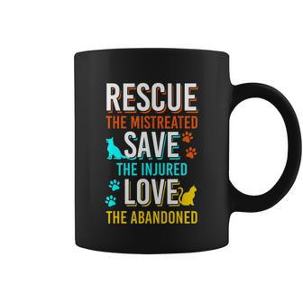 Funny Rescue Save Love Animals Adopt Gift Coffee Mug - Monsterry CA