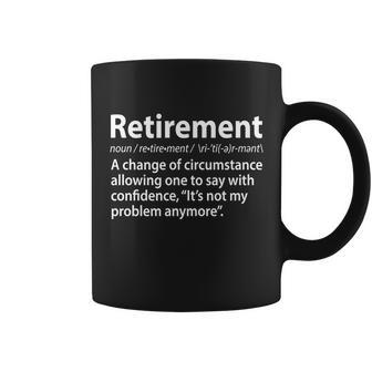 Funny Retirement Definition Tshirt Coffee Mug - Monsterry