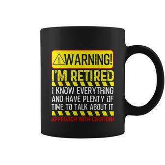 Funny Retirement Gift Men Women Retiree Warning Im Retired Tshirt Coffee Mug - Monsterry