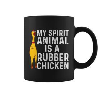 Funny Rubber Chicken Gift Men Women Rubber Chicken Costume Gift V2 Coffee Mug - Monsterry