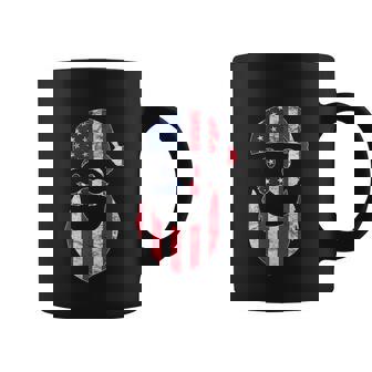Funny Santa Claus Face American Flag Christmas Graphic Design Printed Casual Daily Basic Coffee Mug - Thegiftio UK