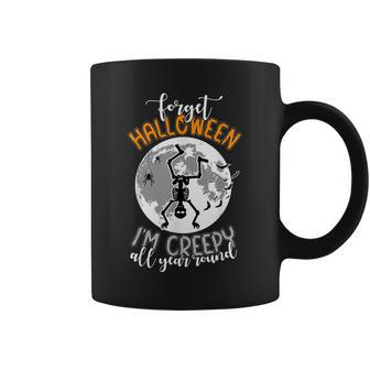 Funny Skeleton Dancing Happy Halloween Creepy Autumn Coffee Mug - Seseable