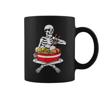 Funny Skeleton Ramen Halloween Anime Lover Kawaii Neko Coffee Mug - Thegiftio UK