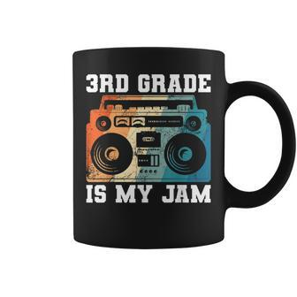Funny Teacher 3Rd Grade Is My Jam Retro Boombox School Coffee Mug - Thegiftio UK
