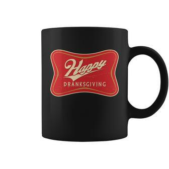 Funny Thanksgiving Happy Dranksgiving Beer Label Coffee Mug - Monsterry DE