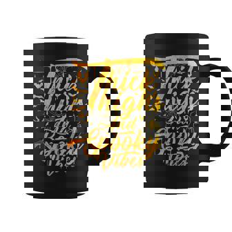 Funny Thick Thighs And Spooky Vibes Pumpkin Halloween Coffee Mug - Seseable