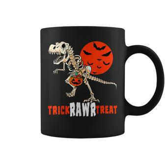 Funny Trick Or Treat Dinosaur Trick Rawr Treat Halloween Coffee Mug - Thegiftio UK