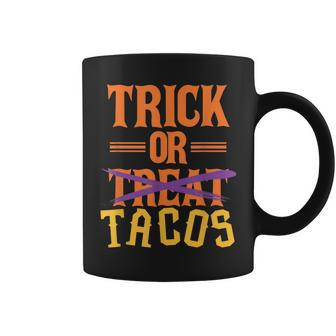 Funny Trick Or Treat Tacos Halloween Costume Gift Coffee Mug - Seseable