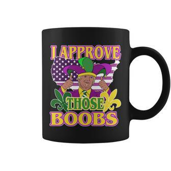 Funny Trump Mardi Gras Boobs Coffee Mug - Monsterry DE