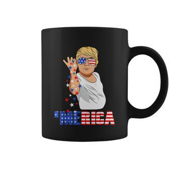 Funny Trump Salt Merica Freedom 4Th Of July Tshirt Gifts Coffee Mug - Monsterry DE
