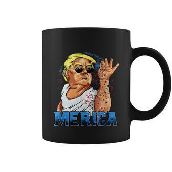 Funny Trump Salt Merica Freedom Donald Trump 4Th Of July Coffee Mug - Thegiftio UK