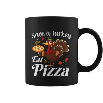 Funny Turkey Meme Funny Pizza Meme Funny Save A Turkey Eat A Pizza Coffee Mug - Thegiftio UK
