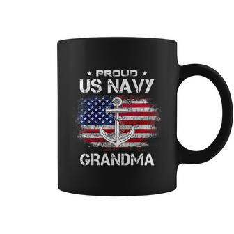 Funny Us Navy Proud Grandma Proud Us Navy Grandma Veteran Day Coffee Mug - Thegiftio UK