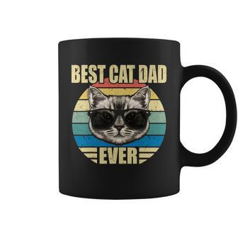 Funny Vintage Cat Daddy Tee Fathers Day Best Cat Dad Ever Coffee Mug - Monsterry AU