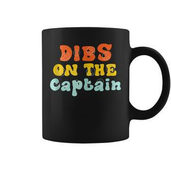 Funny Wife Quote Dibs On The Captain Boat Lover Design Coffee Mug - Thegiftio UK