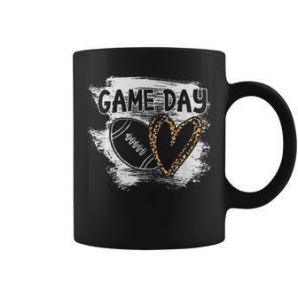 Game Day Football Player Mom Leopard Cheetah Football Fan Coffee Mug - Thegiftio UK