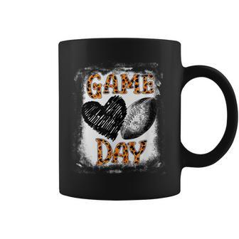 Game Day Football Women Leopard Print Football Fan Football Coffee Mug - Thegiftio UK