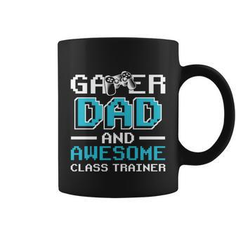Gamer Dad And Awesome Class Trainer Gaming Fathers Day Great Gift Coffee Mug - Thegiftio UK
