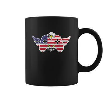 Gamer Funny 4Th Of July Video Game Eagle Coffee Mug - Monsterry CA