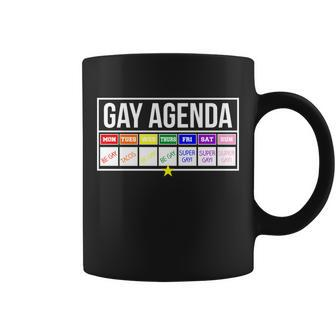 Gay Agenda Be Gay Super Gay Taco Tuesday Funny Tshirt Coffee Mug - Monsterry