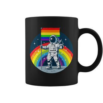 Gay Pride Astronaut Lgbt Moon Landing Coffee Mug - Monsterry UK