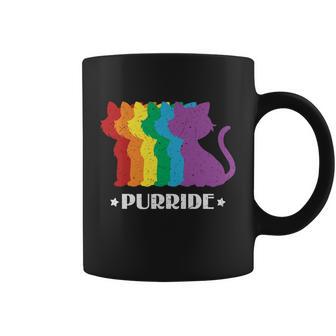 Gay Pride Cat Purride Lgbt Pride Month Coffee Mug - Monsterry