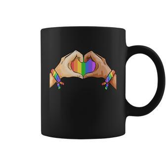 Gay Pride Clothing Lgbt Rainbow Flag Coffee Mug - Monsterry CA