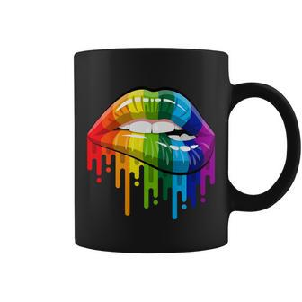 Gay Pride Lips V2 Coffee Mug - Monsterry CA