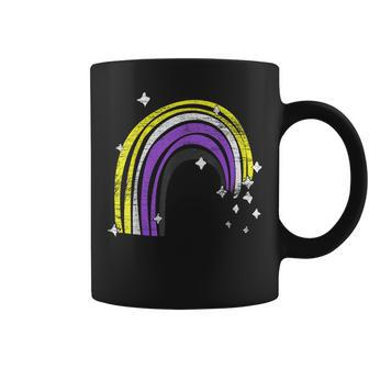 Gay Pride Month Non Binary Flag Rainbow Lgbtq Non Binary Coffee Mug - Thegiftio UK