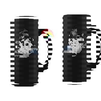 Gay Pride Rainbow Mohawk Cloud Graphic Design Printed Casual Daily Basic Coffee Mug - Thegiftio