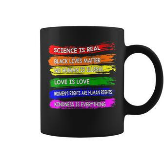 Gay Pride Science Is Real Black Lgbtq Matter Love Is Love Coffee Mug - Thegiftio UK