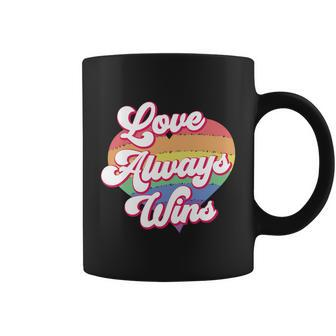 Gay Pride Stuff Lgbtq Great Gift Love Always Wins Gift Coffee Mug - Thegiftio UK