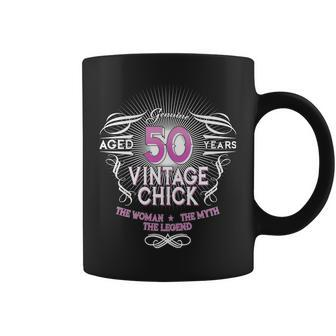 Genuine Aged 50 Years Vintage Chick 50Th Birthday Coffee Mug - Monsterry